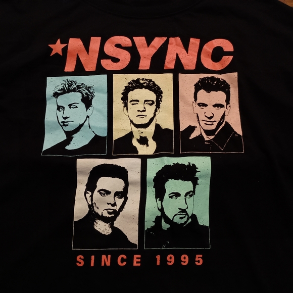 NSYNC T-SHIRT / CROP TOP - XL // Music Pop Band Graphic Tee Shirt - Picture 6 of 8